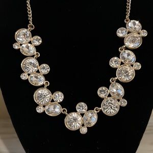 Natasha gold evening sparkling necklace